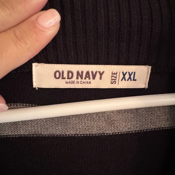Men’s XXL old navy top zip sweater - Picture 2 of 2